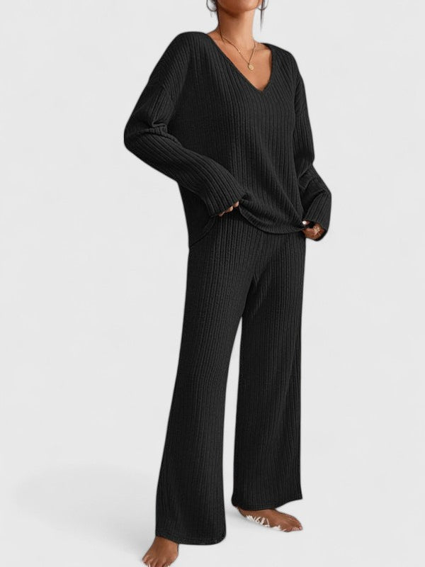 Serelune | Ribbed Lounge Knit Set