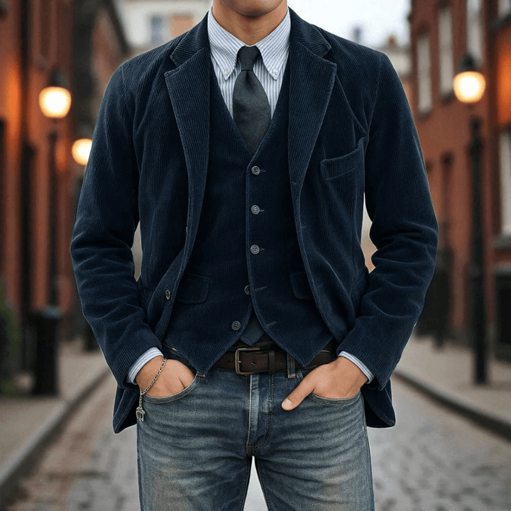 Sebastian | Corduroy Tailored Blazer