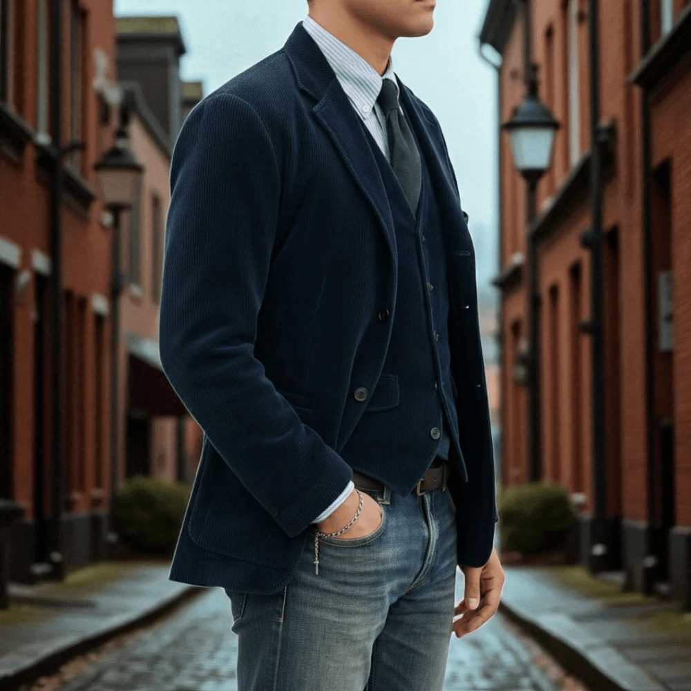 Sebastian | Corduroy Tailored Blazer