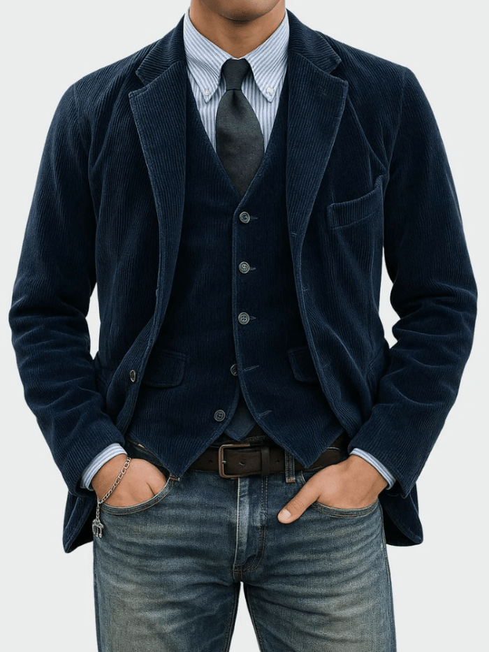 Sebastian | Corduroy Tailored Blazer