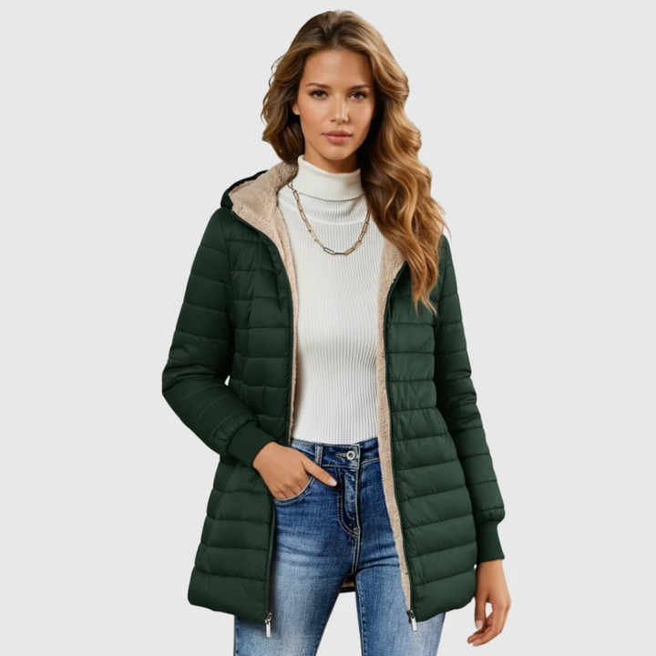 Sandra | Lightweight Quilted Hooded Coat