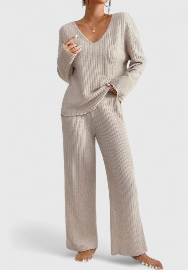 Serelune | Ribbed Lounge Knit Set