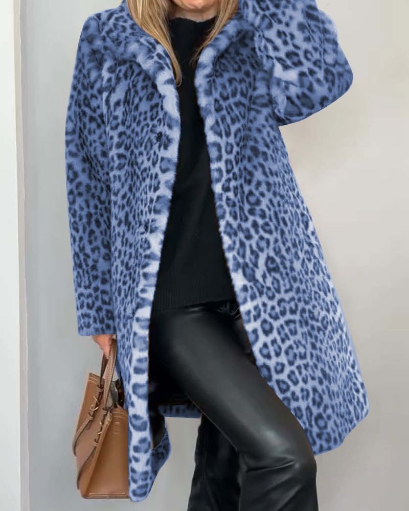 Zalira | Elegant Leopard Winter Coat