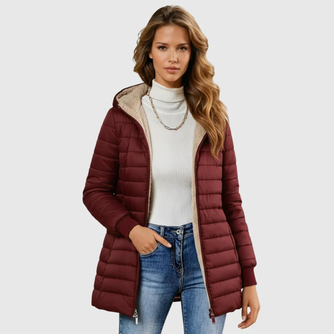 Sandra | Lightweight Quilted Hooded Coat