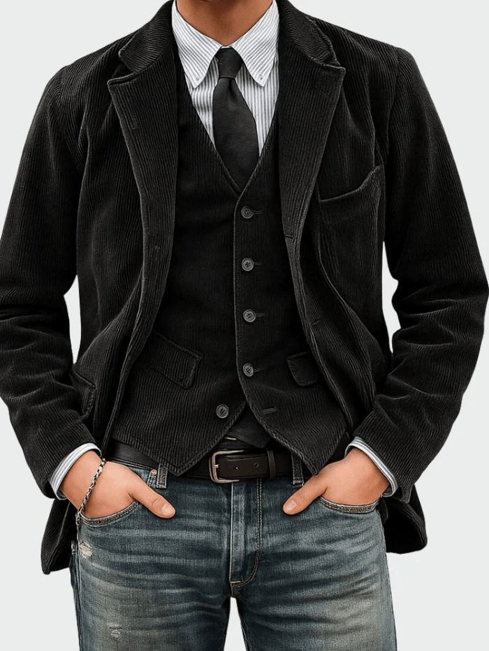 Sebastian | Corduroy Tailored Blazer