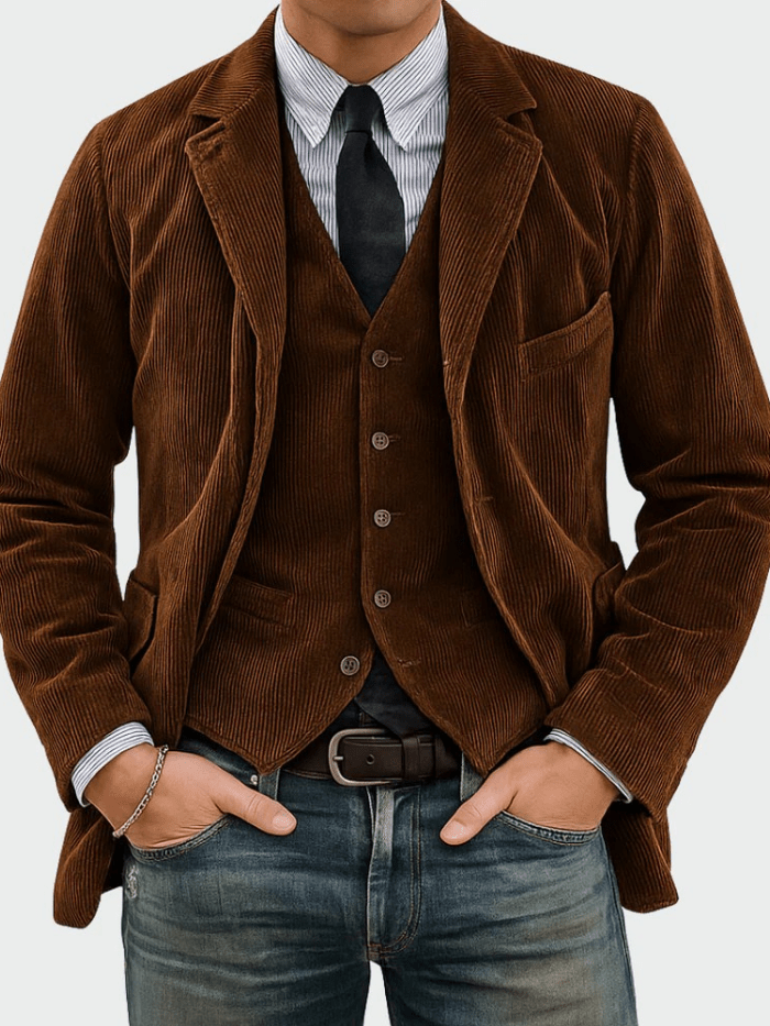 Sebastian | Corduroy Tailored Blazer