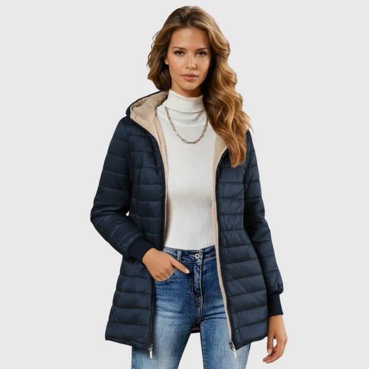 Sandra | Lightweight Quilted Hooded Coat
