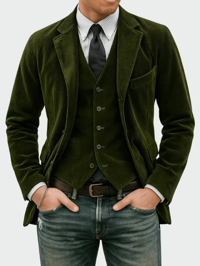 Sebastian | Corduroy Tailored Blazer