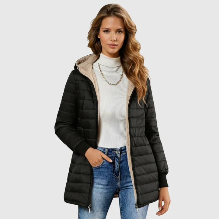 Sandra | Lightweight Quilted Hooded Coat