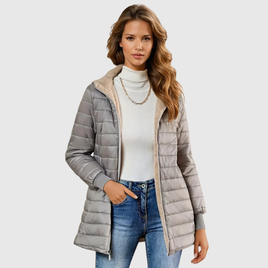 Sandra | Lightweight Quilted Hooded Coat