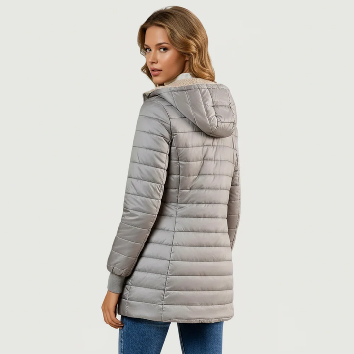 Sandra | Lightweight Quilted Hooded Coat