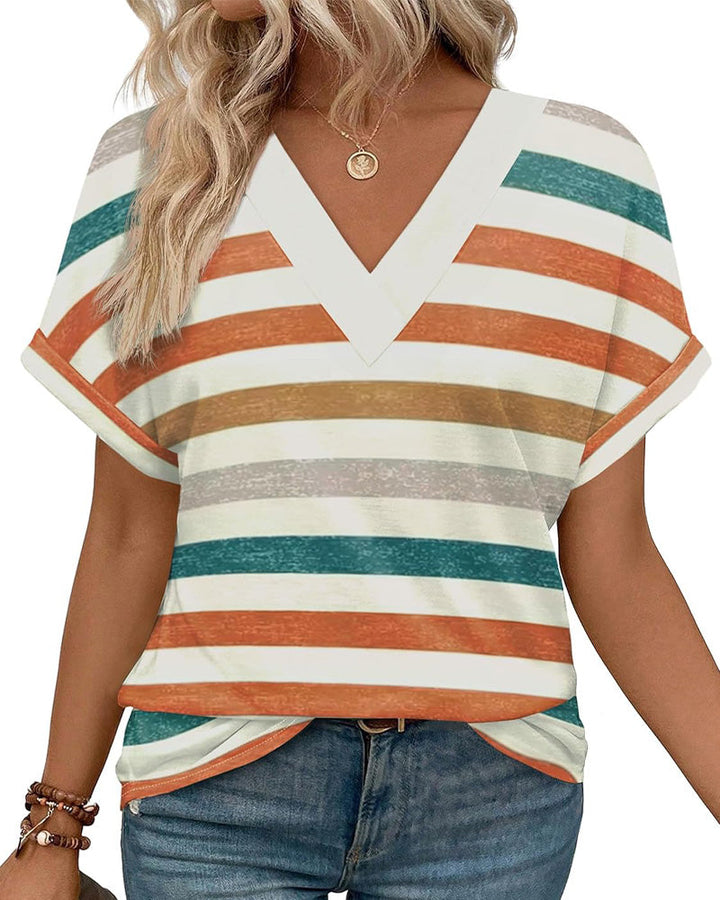 Sophie | Relaxed Fit Colorful Striped Top