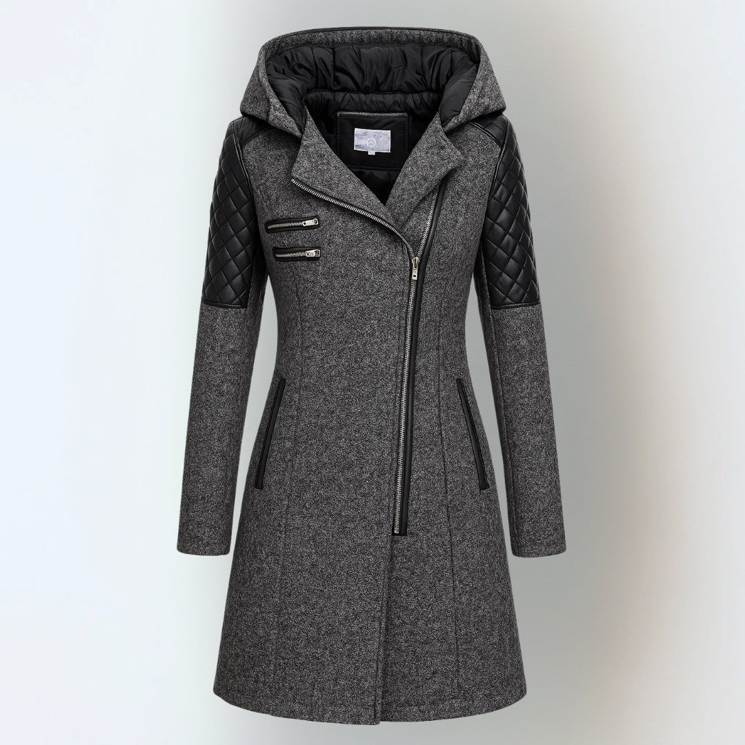Virella | Tailored Quilted Hooded Coat