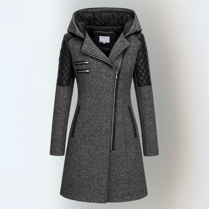 Virella | Tailored Quilted Hooded Coat