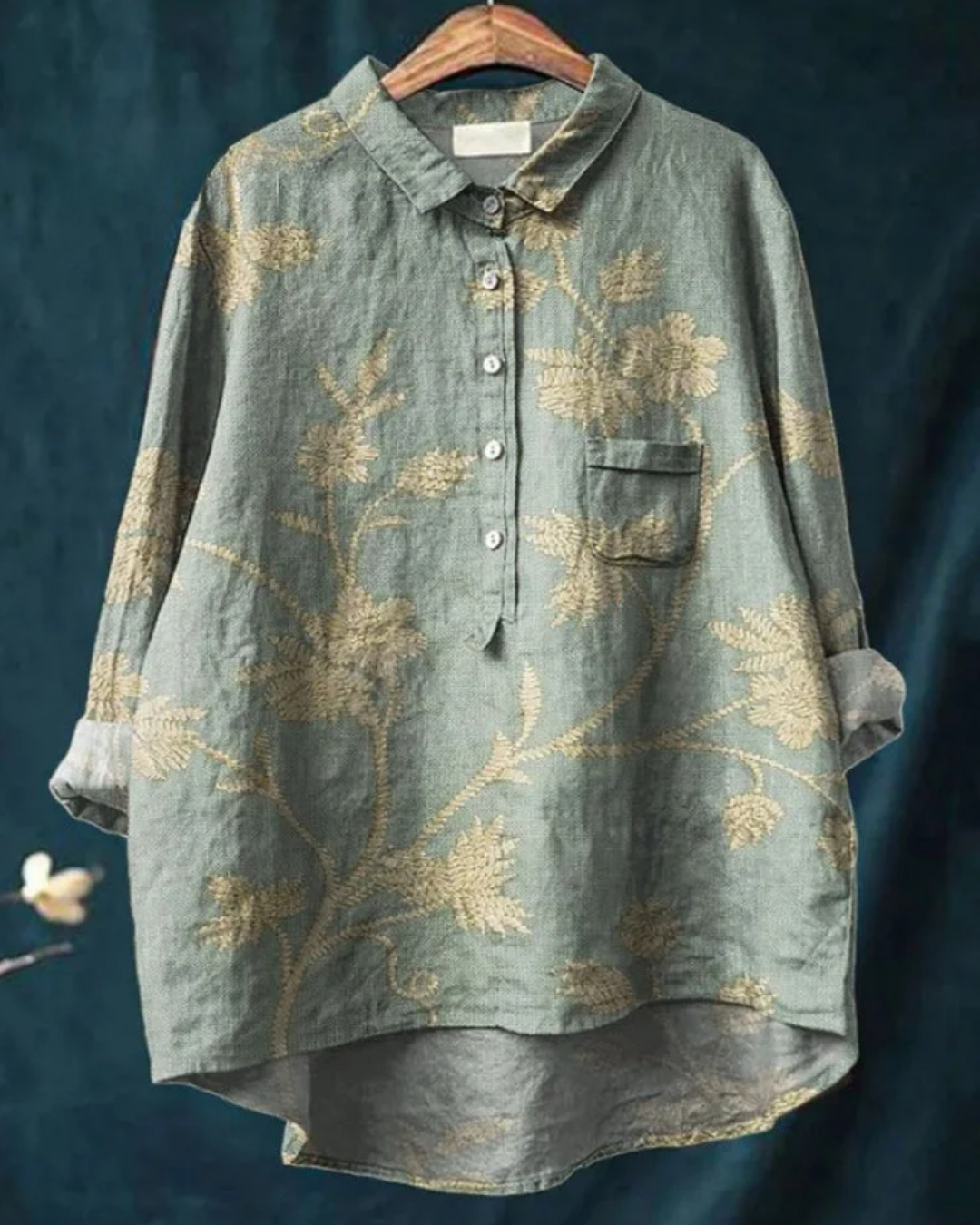 Jenny | Stylish Floral Button-Down Shirt