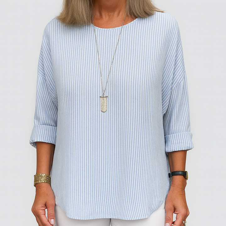 Rhea | Trendy Striped Blouse