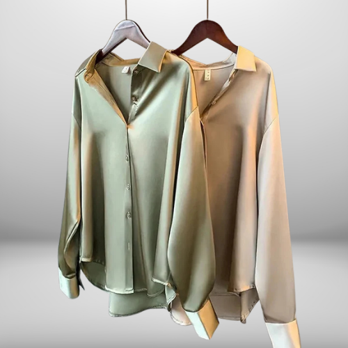 Pia™ - Satin Shirt for Women