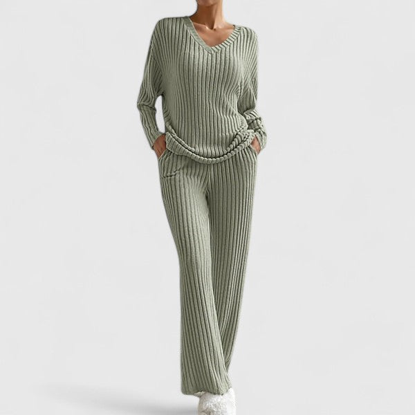Serelune | Ribbed Lounge Knit Set