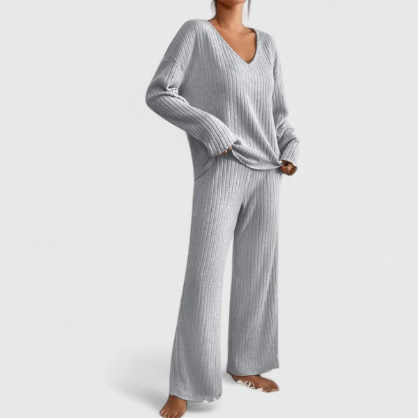 Serelune | Ribbed Lounge Knit Set