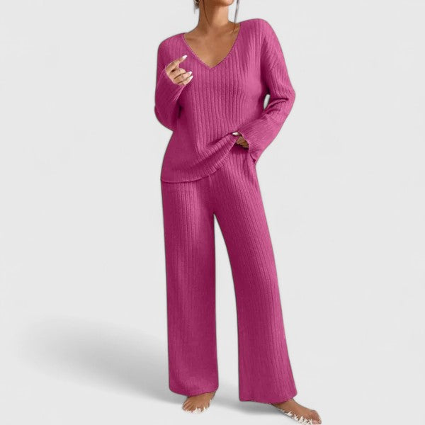 Serelune | Ribbed Lounge Knit Set