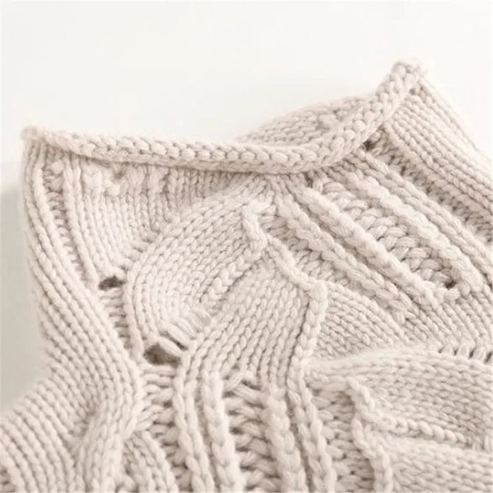 Elowira | Classic Cable Knit Turtleneck Sweater