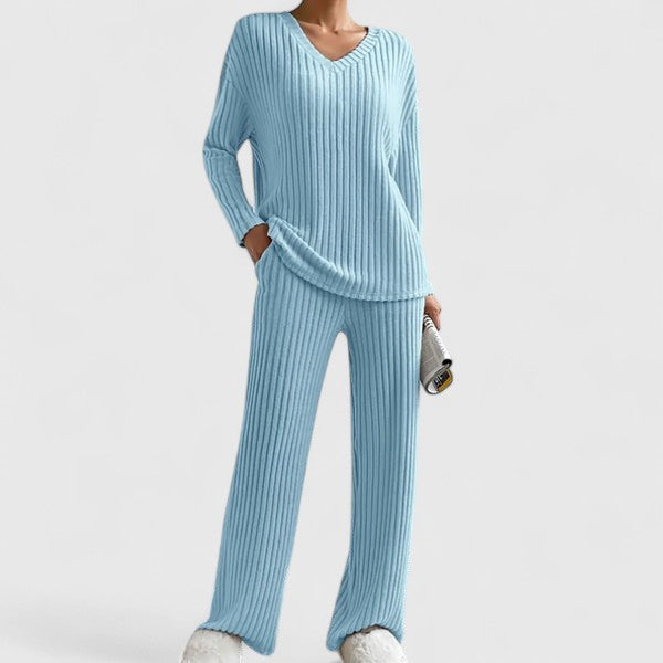 Serelune | Ribbed Lounge Knit Set