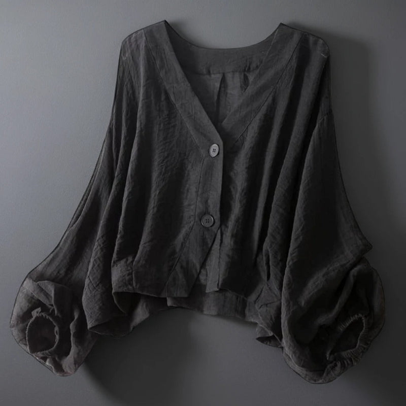 ELLA LINEN BLOUSE