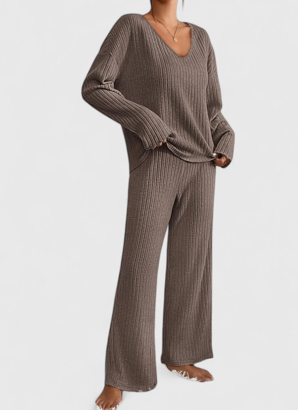 Serelune | Ribbed Lounge Knit Set