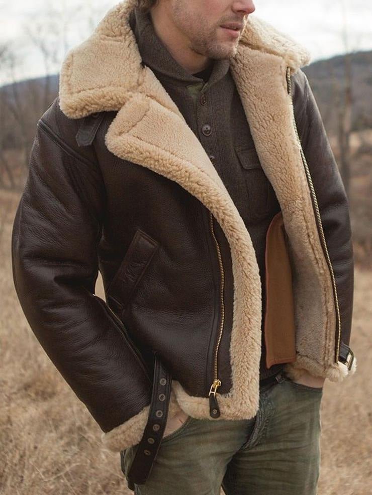 Kavren | Classic Shearling-Style Men’s Jacket