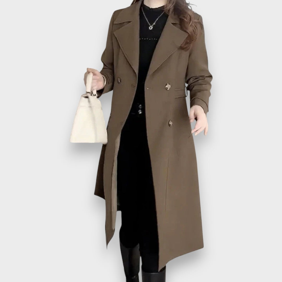 Maristelle | Classic Long Button Coat